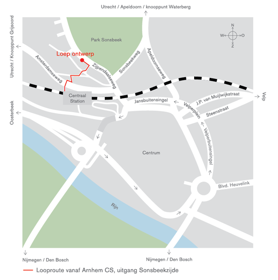 routebeschrijving naar Loep ontwerp